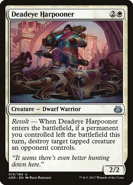 Deadeye Harpooner - Aether Revolt Magic: The Gathering trading card