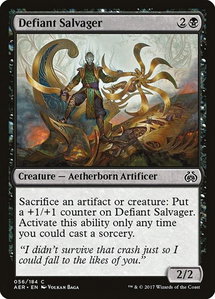 Defiant Salvager - Aether Revolt (AER) #56 - Common Magic: The Gathering Trading Card