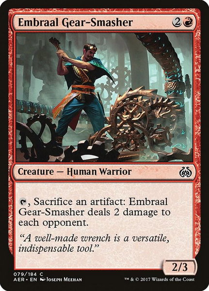 Embraal Gear-Smasher - Aether Revolt Magic: The Gathering trading card