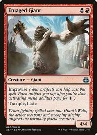 Enraged Giant - Aether Revolt (AER) #80 - Uncommon Magic: The Gathering Trading Card