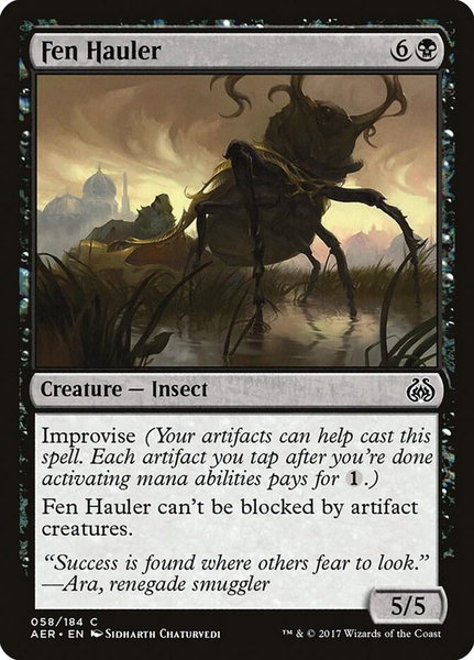Fen Hauler - Aether Revolt Magic: The Gathering trading card