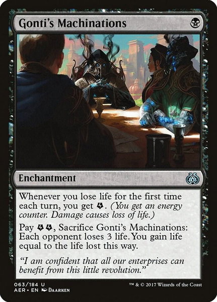 Gonti's Machinations - Aether Revolt Magic: The Gathering trading card