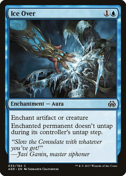 Ice Over - Aether Revolt Magic: The Gathering trading card