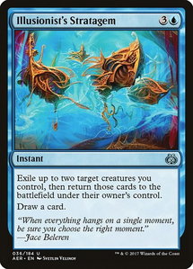 Illusionist's Stratagem - Aether Revolt (AER) #36 - Uncommon Magic: The Gathering Trading Card