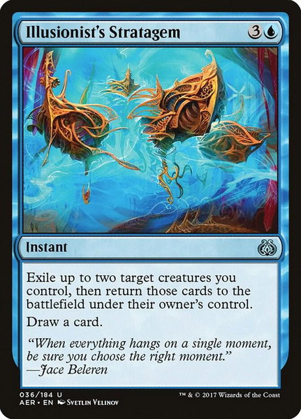 Illusionist's Stratagem - Aether Revolt Magic: The Gathering trading card
