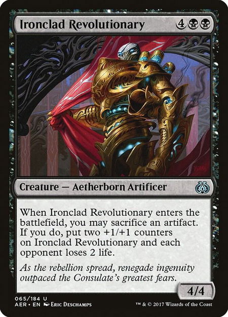 Ironclad Revolutionary - Aether Revolt Magic: The Gathering trading card