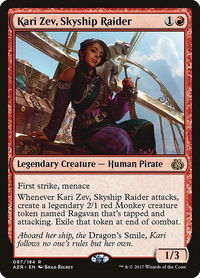 Kari Zev, Skyship Raider - Aether Revolt (AER) #87 - Rare Magic: The Gathering Trading Card