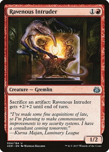 Ravenous Intruder - Aether Revolt (AER) #94 - Uncommon Magic: The Gathering Trading Card