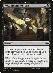 Resourceful Return - Aether Revolt (AER) #70 - Common Magic: The Gathering Trading Card