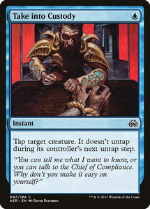 Take into Custody - Aether Revolt (AER) #47 - Common Magic: The Gathering Trading Card