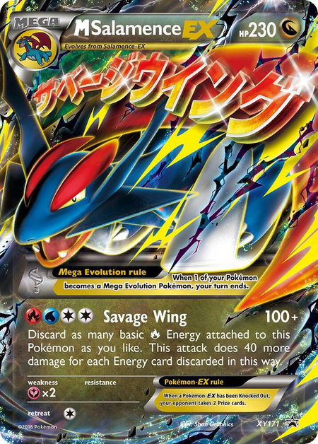 M Salamence EX - XY171 - XY Promos Pokémon trading card