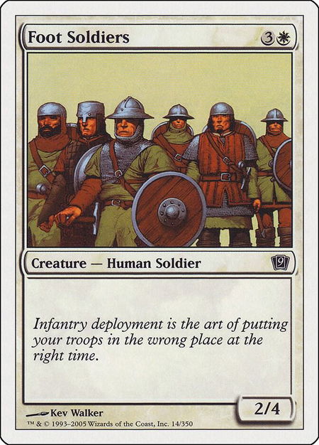 Foot Soldiers - 9th Edition Magic: The Gathering trading card