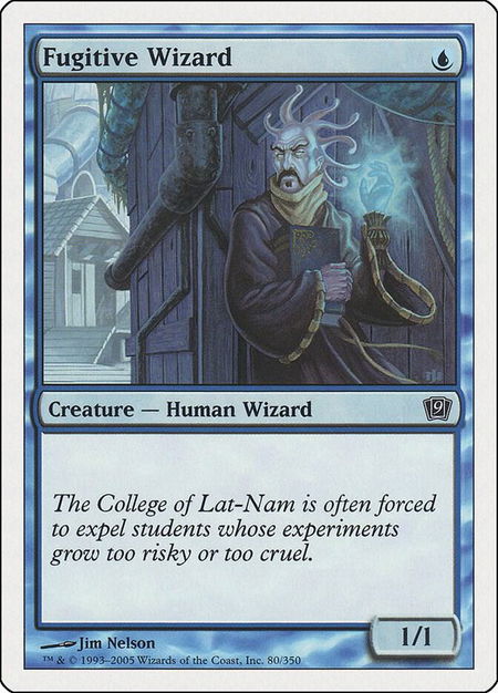 Fugitive Wizard - 9th Edition Magic: The Gathering trading card