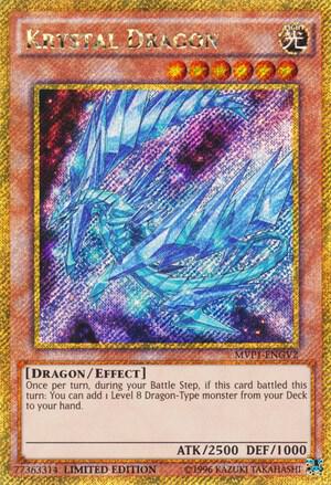 Krystal Dragon trading card from The Dark Side of Dimensions Movie Pack: Gold Edition Krystal Dragon - The Dark Side of Dimensions Movie Pack: Gold Edition YuGiOh trading card