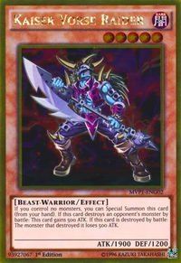 Kaiser Vorse Raider - The Dark Side of Dimensions Movie Pack: Gold Edition (MVP1-ENG) #MVP1-ENG02 - Rare YuGiOh Trading Card