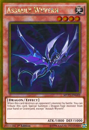 Assault Wyvern trading card from The Dark Side of Dimensions Movie Pack: Gold Edition Assault Wyvern - The Dark Side of Dimensions Movie Pack: Gold Edition YuGiOh trading card