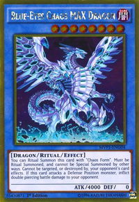 Blue-Eyes Chaos MAX Dragon - The Dark Side of Dimensions Movie Pack: Gold Edition (MVP1-ENG) #MVP1-ENG04 - Rare YuGiOh Trading Card