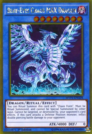 Blue-Eyes Chaos MAX Dragon trading card from The Dark Side of Dimensions Movie Pack: Gold Edition Blue-Eyes Chaos MAX Dragon - The Dark Side of Dimensions Movie Pack: Gold Edition YuGiOh trading card