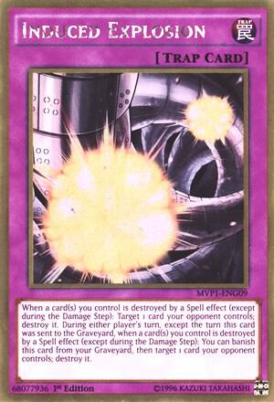 Induced Explosion trading card from The Dark Side of Dimensions Movie Pack: Gold Edition Induced Explosion - The Dark Side of Dimensions Movie Pack: Gold Edition YuGiOh trading card