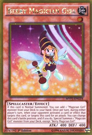 Berry Magician Girl trading card from The Dark Side of Dimensions Movie Pack: Gold Edition Berry Magician Girl - The Dark Side of Dimensions Movie Pack: Gold Edition YuGiOh trading card