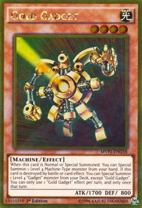 Gold Gadget - The Dark Side of Dimensions Movie Pack: Gold Edition (MVP1-ENG) #MVP1-ENG18 - Rare YuGiOh Trading Card