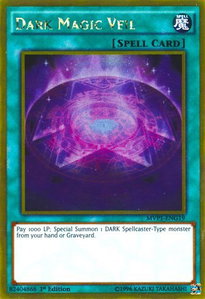 Dark Magic Veil - The Dark Side of Dimensions Movie Pack: Gold Edition (MVP1-ENG) #MVP1-ENG19 - Rare YuGiOh Trading Card