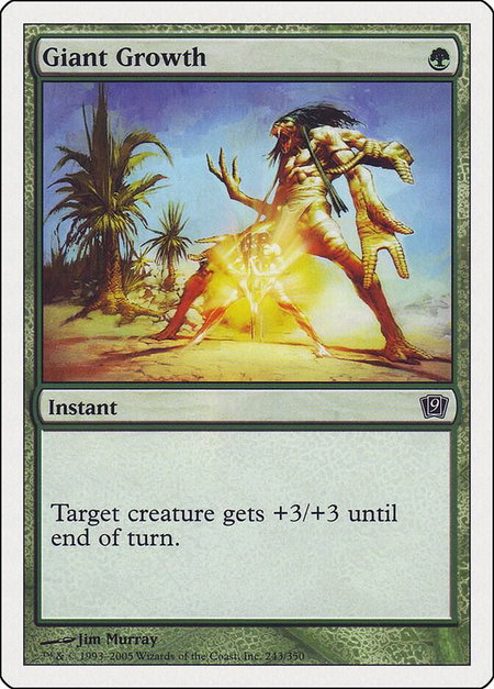 Giant Growth - 9th Edition Magic: The Gathering trading card