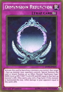 Dimension Reflector - The Dark Side of Dimensions Movie Pack: Gold Edition (MVP1-ENG) #MVP1-ENG21 - Rare YuGiOh Trading Card