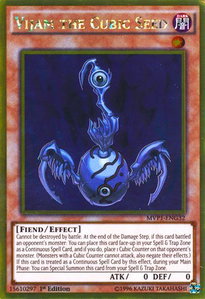Vijam the Cubic Seed - The Dark Side of Dimensions Movie Pack: Gold Edition (MVP1-ENG) #MVP1-ENG32 - Rare YuGiOh Trading Card