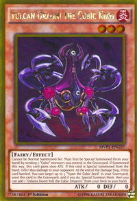 Vulcan Dragni the Cubic King - The Dark Side of Dimensions Movie Pack: Gold Edition (MVP1-ENG) #MVP1-ENG37 - Rare YuGiOh Trading Card