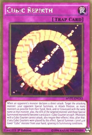 Cubic Rebirth trading card from The Dark Side of Dimensions Movie Pack: Gold Edition Cubic Rebirth - The Dark Side of Dimensions Movie Pack: Gold Edition YuGiOh trading card