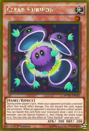 Clear Kuriboh trading card from The Dark Side of Dimensions Movie Pack: Gold Edition Clear Kuriboh - The Dark Side of Dimensions Movie Pack: Gold Edition YuGiOh trading card