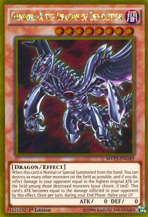 Gandora-X the Dragon of Demolition - The Dark Side of Dimensions Movie Pack: Gold Edition YuGiOh trading card