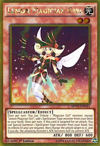 Lemon Magician Girl - The Dark Side of Dimensions Movie Pack: Gold Edition (MVP1-ENG) #MVP1-ENG51 - Rare YuGiOh Trading Card