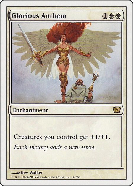 Glorious Anthem - 9th Edition Magic: The Gathering trading card