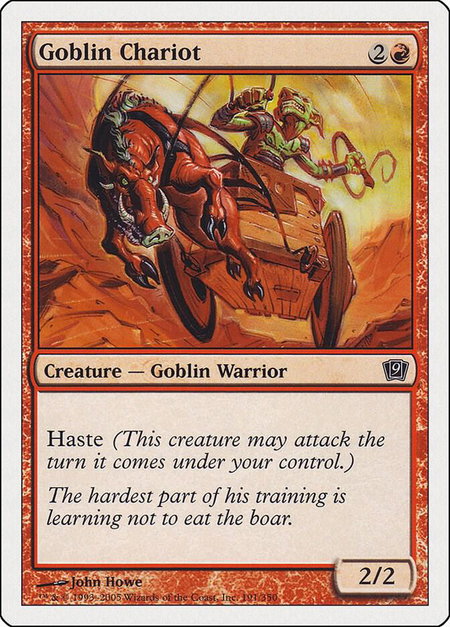 Goblin Chariot - 9th Edition Magic: The Gathering trading card