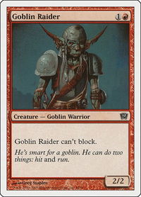 Goblin Raider - 9th Edition (9ED) #S8 - Common Magic: The Gathering Trading Card