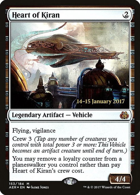 Heart of Kiran - Prerelease Cards Magic: The Gathering trading card