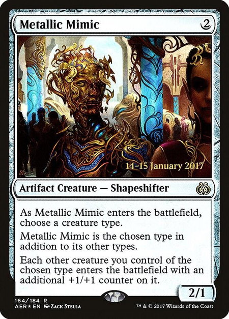 Metallic Mimic - Prerelease Cards Magic: The Gathering trading card