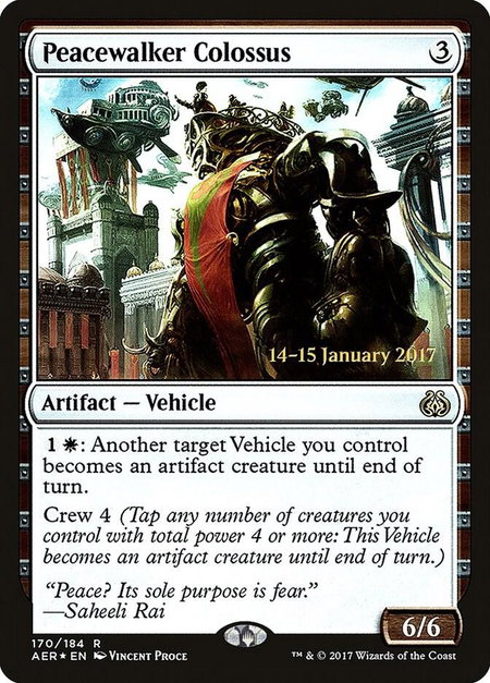 Peacewalker Colossus - Prerelease Cards Magic: The Gathering trading card