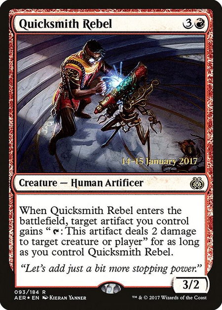 Quicksmith Rebel - Prerelease Cards Magic: The Gathering trading card