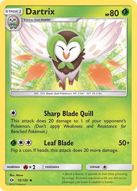 Dartrix - SM Base Set (SM01) #10/149 - Uncommon Pokémon Trading Card