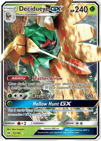 Decidueye GX - SM Base Set (SM01) #12/149 - Ultra Rare Pokémon Trading Card