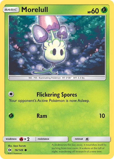 Morelull - SM Base Set Pokémon trading card