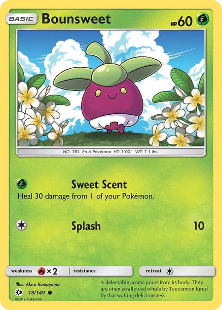 Bounsweet - SM Base Set Pokémon trading card