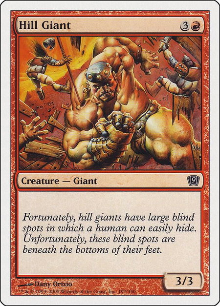 Hill Giant - 9th Edition Magic: The Gathering trading card
