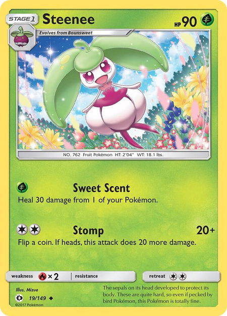 Steenee - SM Base Set Pokémon trading card