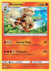 Arcanine - SM Base Set (SM01) #22/149 - Holo Rare Pokémon Trading Card