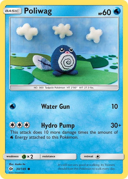 Poliwag - SM Base Set Pokémon trading card