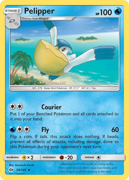 Pelipper - SM Base Set Pokémon trading card